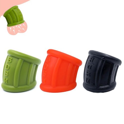 Silicone Cock Ring Ball Testicle Stretcher for Men-UFZ140(3pcs) - color: 3pcs