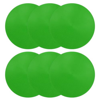 PATIKIL Spot Markers, Non-Slip Floor Dots Agility Markers Flat Field Cone Poly Dot - color: Green