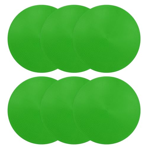PATIKIL Spot Markers, Non-Slip Floor Dots Agility Markers Flat Field Cone Poly Dot - color: Green