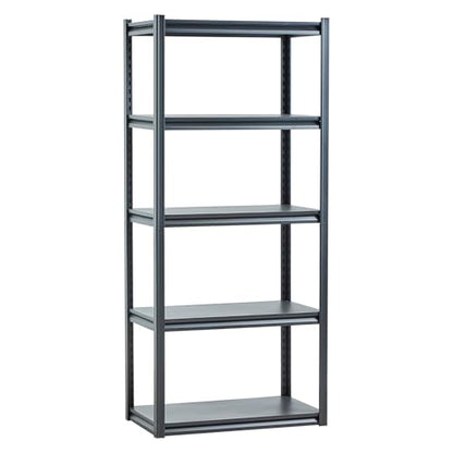 VEVOR Storage Shelves, 2000 lbs, 5 Tier Garage Storage Shelving, 18" D x 32" W x 72" H Adjustable Metal Shelves for Garage Shelves Utility Rack Shelf, Ideal for Kitchen, Warehouse, Basement, Black - size: 18" D x 32" W x 72" H