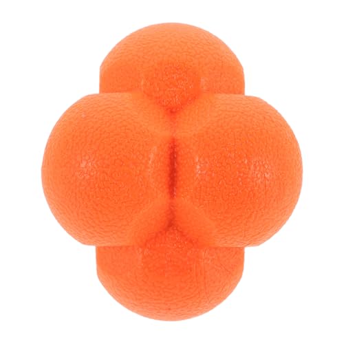 SUPVOX Reaction Training Ball Hexagon Speed Agility Ball 7cm Orange Rubber Hand-Eye Coordination Fitness Reflex Trainer for Boxing and Sports Training