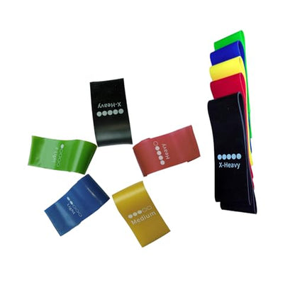 Resistance Loop Exercise Bands,Fitness Multifunct Resistance Bands,Set of 5 | For Working Out, Physical Therapy, Yoga Starter Set, Booty Legs, Pilates Flexbands