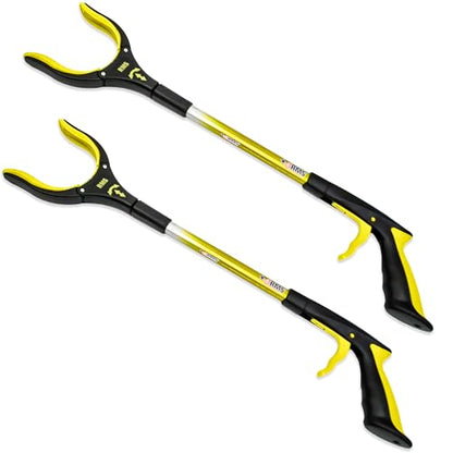 RMS 2-Pack 21 Inch Grabber Reacher with Rotating Jaw - size: 21 Inch (Pack of 2)