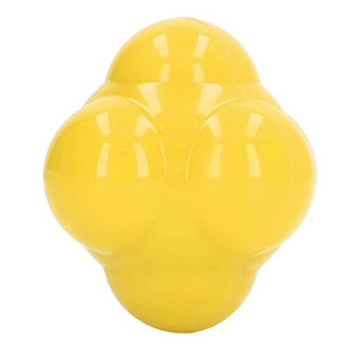 plplaaoo Reaction Ball Hex Reaction Trainer Ball Rubber Bright Color Hand Eye Coordination Agility Training Tool for Basketball Tennis Sports - color: Yellow