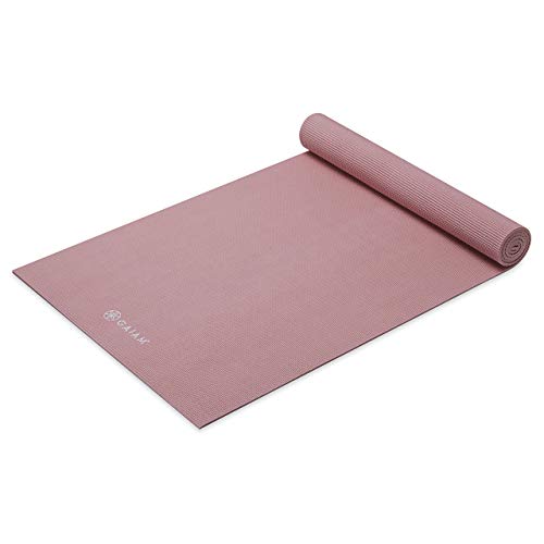 Gaiam Yoga Mat - Premium Solid Thick Non Slip Exercise & Fitness Mat for All Types of Yoga, Pilates & Floor Workouts - color: Lilac