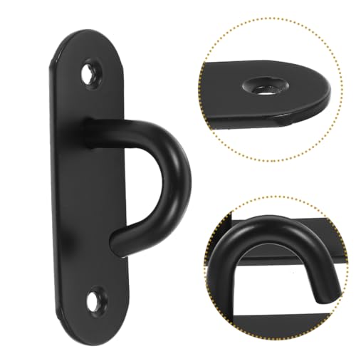 Abaodam 2pcs Stainless Steel Wall Mount Exercise Anchor Resistance Bands Fixing Hanger for Yoga Gym Home Workout