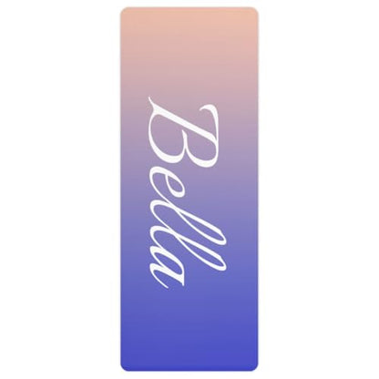 Custom Name Yoga Mat,Personalized Travel Yoga Exercise Mat,Non Slip,Perfect for Kids & Adults,Gradient Color D Series - color: Style 16