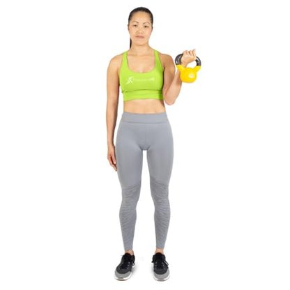 ProsourceFit Vinyl Coated Cast Iron Kettlebells for Full Body Fitness Workouts