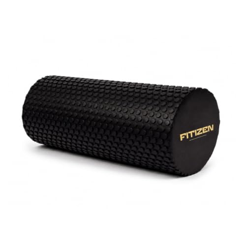 Fitizen Foam Roller – Muscle Massage Rehab Stiff Back Pain Physical Therapy Deep Tissue Firm Exercise Equipment Home Gym Stress Yoga Pilates for The Fit Citizen by FitNation - style: Small - 12 x 6 Inches