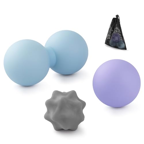 Silicone Peanut Massage Ball Set, Lacrosse & Spiky Massage Balls - style: Peanut Ball Set