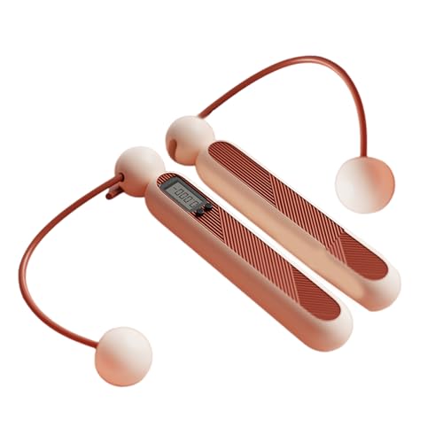 Cordless Fitness Jump Rope with Built in Counter Adjustable Cable for Indoor and Outdoor Workouts Adjustable Skipping Rope for Women