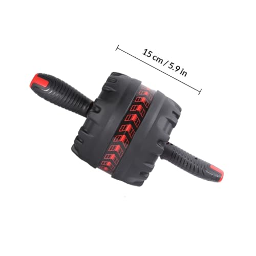 Abdominal Wheel for Fitness with Thickened Anti-Skid Roller and Black Pad Core Strength Trainer for Men and Women Home Gym Workout 7.08X7.08X5.90 Inches