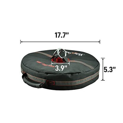 Double End Heavy Bag Anchor (Unfilled) Core Training Tool Weight Bag Multifunctional 3-in-1 - Punching Boxing MMA Workout Fitness