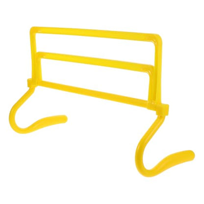 Healifty Adjustable Agility Hurdles Set for Soccer Football Training, Foldable Yellow Speed Hurdles with Detachable Design for Athlete Agility and Plyometric Drills