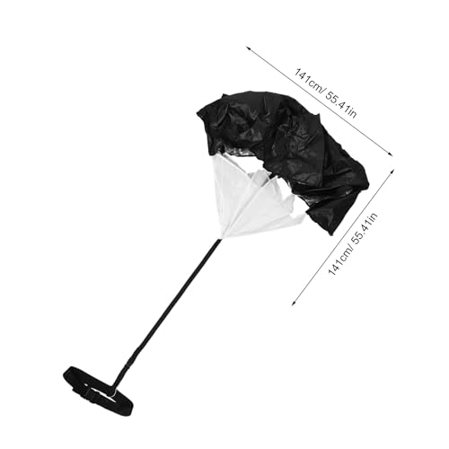 Kisangel Running Resistance Umbrella Speed Training Parachutes with Adjustable Waist Strap for Workouts Speed Strength Training Accessories