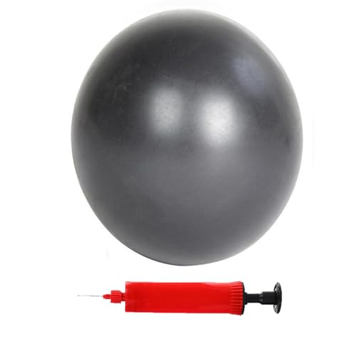 Mini Pilates Exercise Yoga Ball, 6 Inch Small Inflatable Exercise Yoga Ball,Core Training and Physical Therapy Equipment, with Pump - color: Gray, size: 6 inch