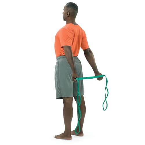 The Original Stretch Out Strap with Exercise Poster – Made in the USA by OPTP – Stretching Strap and Yoga Strap for Stretching, Physical Therapy Exercise and Flexibility