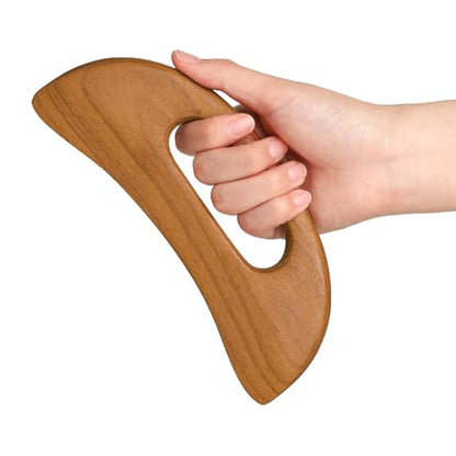 Wooden Cellulite Massager, Body Guasha Tool Lymphatic Drainage Massager Muscle Scraper Back Massage Tool Relieve Muscle Fatigue, Body Gua Sha Paddle Anti Cellulite Tool for Women and Men