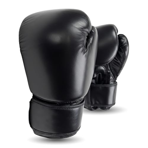 Wellforge Boxing Gloves 10oz/12oz for Training – Durable Premium Synthetic Leather Gloves with Pre-Molded Foam Padding and Secure Wrist Support for Sparring & Workouts - size: 10oz