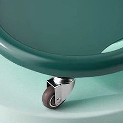 Core Slider Abdominal Training Tool Workout Sliding Disc Ab Slider with 4 Rollers Portable Exercise Equipment for Home Gym Fitness Training Dark Green