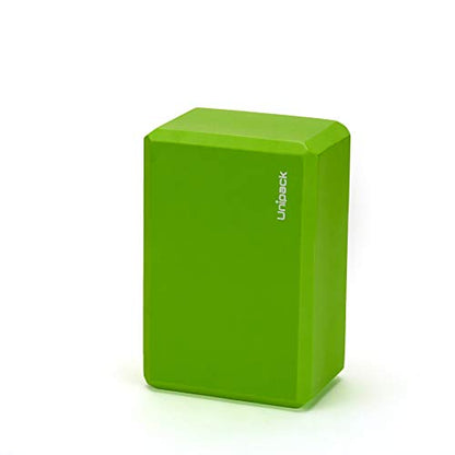 High Density EVA Foam Yoga Block 9" x 6" x 4" - color: 2PK Green