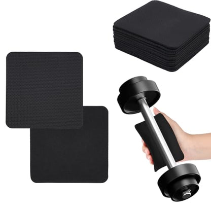 12 Pcs Gym Grip Pads for Weight Lifting Workout, Lifting Grips, Hand Pads, Adjustable Neoprene Padded for Men Women Fitness Strength Training