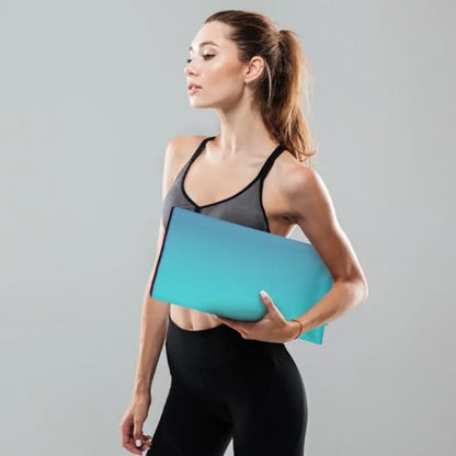 Custom Name Yoga Mat,Personalized Travel Yoga Exercise Mat,Non Slip,Perfect for Kids & Adults,Gradient Color E Series