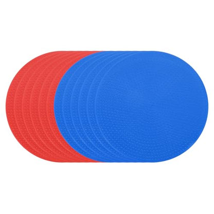 PATIKIL Spot Markers, Non-Slip Floor Dots Agility Markers Flat Field Cones Poly Dots - color: red