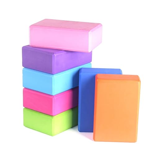 Yoga Blocks 2 Pack, Lightweight Premium EVA Foam Yoga Blocks, Non Slip Supportive Foam Blocks for Yogi, Pilates, Stretching and Meditation, Women Men Yogi Beginners Accessories - color: Gray