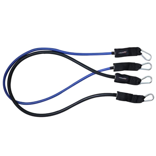 Pull Up Assistance Bands - 2-Pack Black & Blue, 40 & 20 lb - Suspension Training with Angle 90s Grips - Deadlift Platform Bands for Lower Body - Pull Up Bar Assistance for Upper Body