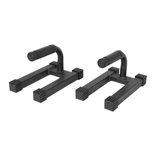Yiju 2 Pieces Pushup Handles Metal Parallettes Planks Aerobics Upper Body Strength Training Anti Slip Pushup Stands