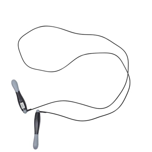 SUPVOX Smart Counting Jump Rope for Fitness Adults, Electronic Wire Cable Skipping Rope with Digital Counter, Black-grey Long Length for Training and Endurance Exercise