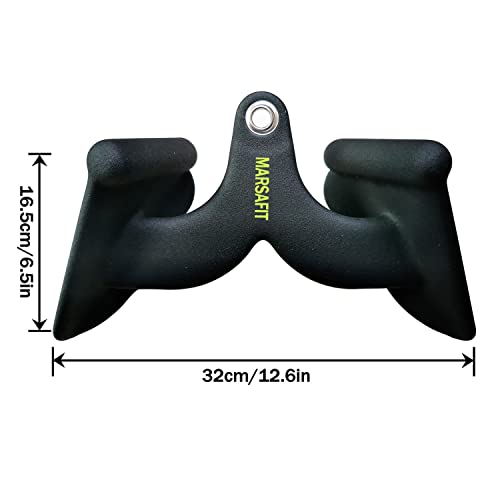 Home Gym Fitness Rowing T-bar V-bar Pulley Cable Machine Attachment, Bicep Curl Tricep LAT pulldown Bar Back Strength Training Handle Grips LAT Pull Down Bar for Seat Row Workout - style: BTBAR 1901