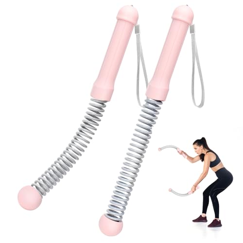 TRELC Portable Ropeless Battle Rope, Cordless Battle Rope for Home Gym,Pink - color: Pink