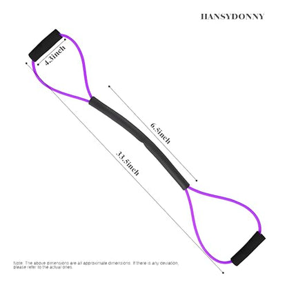 𝐇𝐀𝐍𝐒𝐘𝐃𝐎𝐍𝐍𝐘 Boxing Resistance Bands for Explosive Strength and Speed Training - Enhance Your Boxing Skills Anywhere, Anytime - color: Purple（50LB）