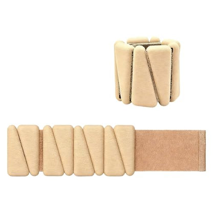 Adjustable Silicone Ankle Wrist Weights Strap for Wrist Leg and Ankle Training Providing Customizable Resistance Levels - color: Nude Color
