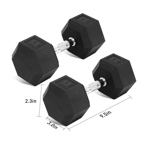 Dumbbell Set 15 lb-550 lb, Rubber Hex Free Weights Without Rack, Heavy-Duty Home Gym Equipment for Strength Training, Muscle Building and Full Body Workouts - style: 5lb & 10lb pair