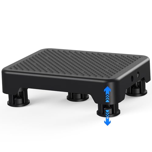 SPACELEAD Mobility Step Stool for Adults & Seniors, Indoor/Outdoor Portable Stair Assist, Anti-Slip Platform for Bathroom， Kitchen, Office, and Bedroom, 600lbs Capacity, Black Black - color: Black-black