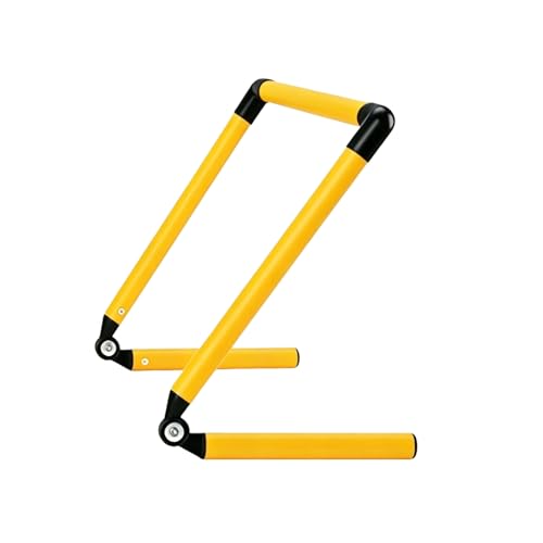 Foldable Agility Hurdles Easy Setup Soccer Training Hurdle Indoor and Outdoor Use Athletic - color: Yellow, size: 40CM 5-40cm Adjustable