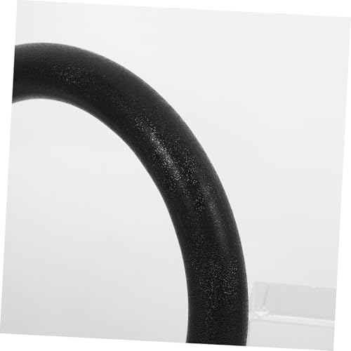 STOBOK 2PCS Gymnastic Rings with Adjustable Straps Replacement Fitness Rings for Outdoor Strength and Bodyweight Training Cross Training Workouts Black