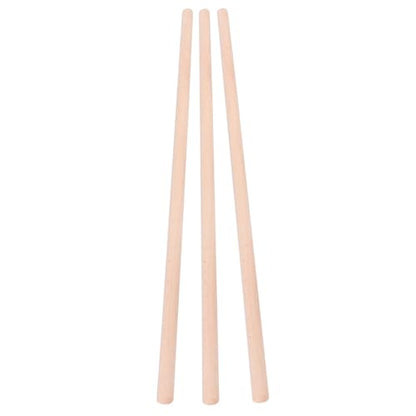 Dioche Long Stick Dowel 3Pcs Open Shoulder Back Correct Hunchback Stick, Yoga Assistance & Fitness Training, Wooden Material, 2x70cm for Posture Correction and Muscle Support