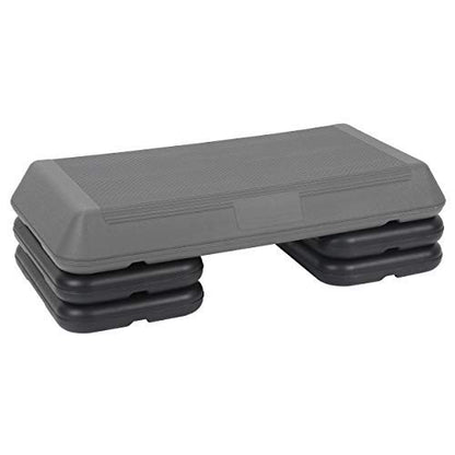 ZENY Exercise Aerobic Stepper Platform 28.5'' Adjustable Aerobic Step with 4 Risers, Fitness and Workout Stepper for Home Gym