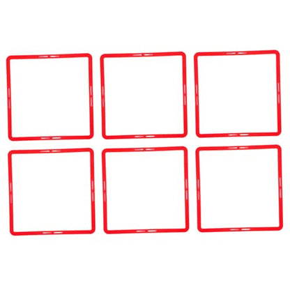 BESTonZON 6Pcs Professional Football Agility Training Rings Durable Reusable Speed Circles for Soccer Sports Drills Bright for Enhanced Visibility Grass
