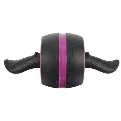 Ab Roller Wheel Fitness Roller for Core Workout with Automatic Rebound Function, Purple Abs Material, Home Exercise Equipment for Men and Women Abdominal Strength Training