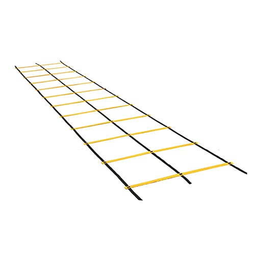 Agility Ladder Adjustable Double Row Agility Ladder,Speed Training Equipment,Football Flexibility Training Jumping,for Outdoor Athletic Footwork, Sports Drills(Size:6M) - size: 6M