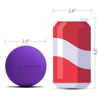Massage Lacrosse Balls for Myofascial Release, Peanut Massage Ball, Mobility Ball for Physical Therapy - Deep Tissue Massage Tool for Trigger Point Therapy, Muscle Relaxer,Yoga Therapy - color: Purple