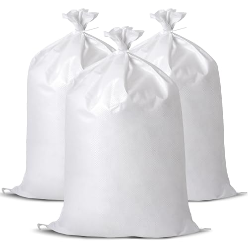 12 Pack Heavy Duty Sand Bags, (20" X 30"), Used for Flooding, Builders, Garden Waste, Grain Storage and Cargo Handling (12)