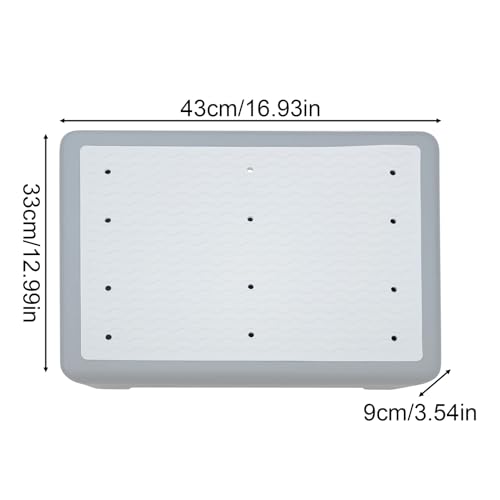 Shower Step Stool Safety Elderly Stepping Stool for Bed - color: Gray