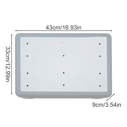 Shower Step Stool Safety Elderly Stepping Stool for Bed - color: Gray