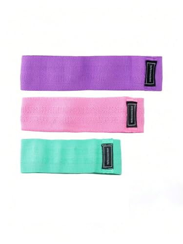 3 Pack Fabric Resistance Bands Set Non Slip Booty Bands for Women Men Hip Circle Loop Elastic Glute Exercise Legs Butt Squat Gym Home Fitness Workout Equipment